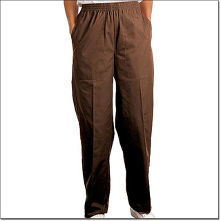 7022 Chocolate Ladies' Fashion Slacks - Fashion Poplin